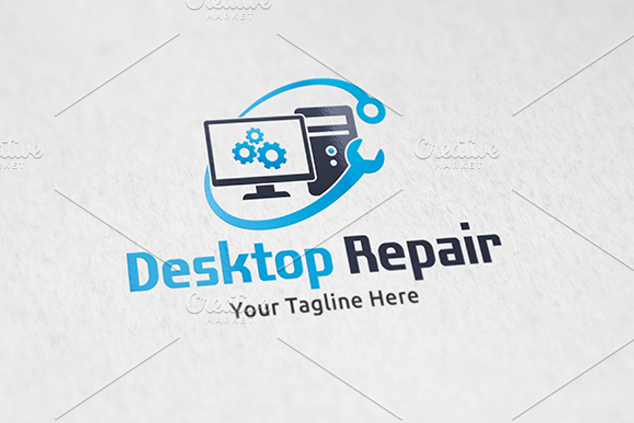 Desktop Repair in Logo Templates - product preview 8