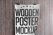 Wooden Poster Mockup