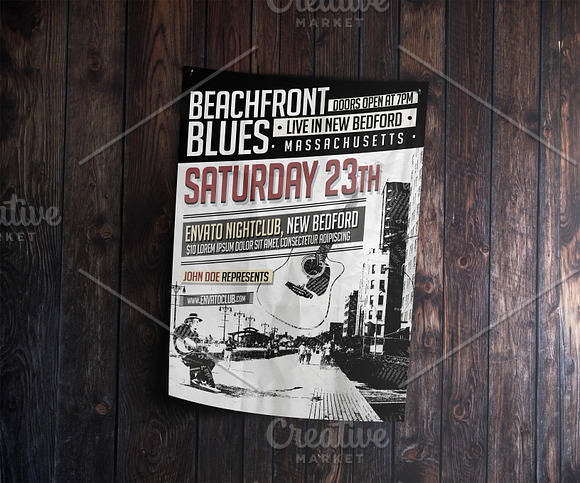 Wooden Poster Mockup in Print Mockups - product preview 1