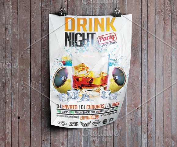 Wooden Poster Mockup in Print Mockups - product preview 3