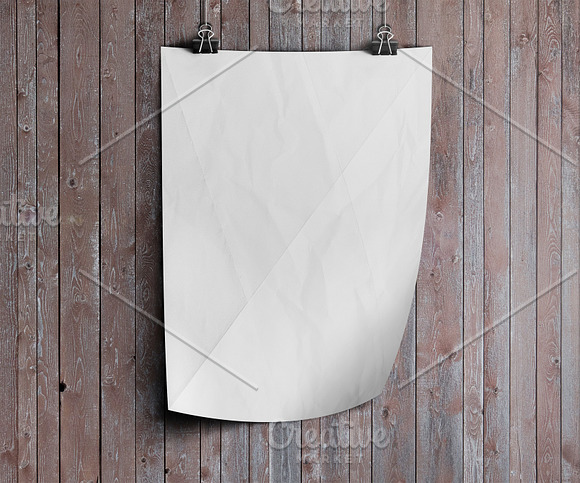 Wooden Poster Mockup in Print Mockups - product preview 4