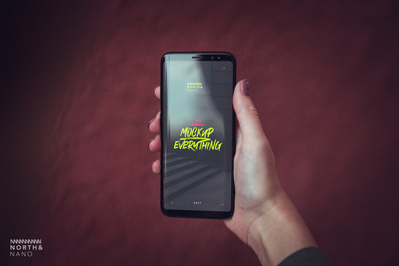 10 Samsung Galaxy S8 PSD Mockups in Mobile & Web Mockups - product preview 8