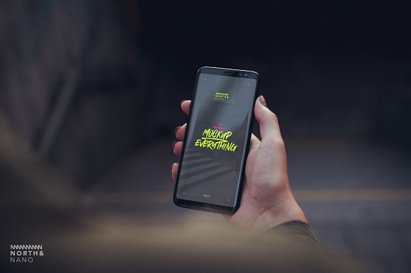 10 Samsung Galaxy S8 PSD Mockups in Mobile & Web Mockups - product preview 10
