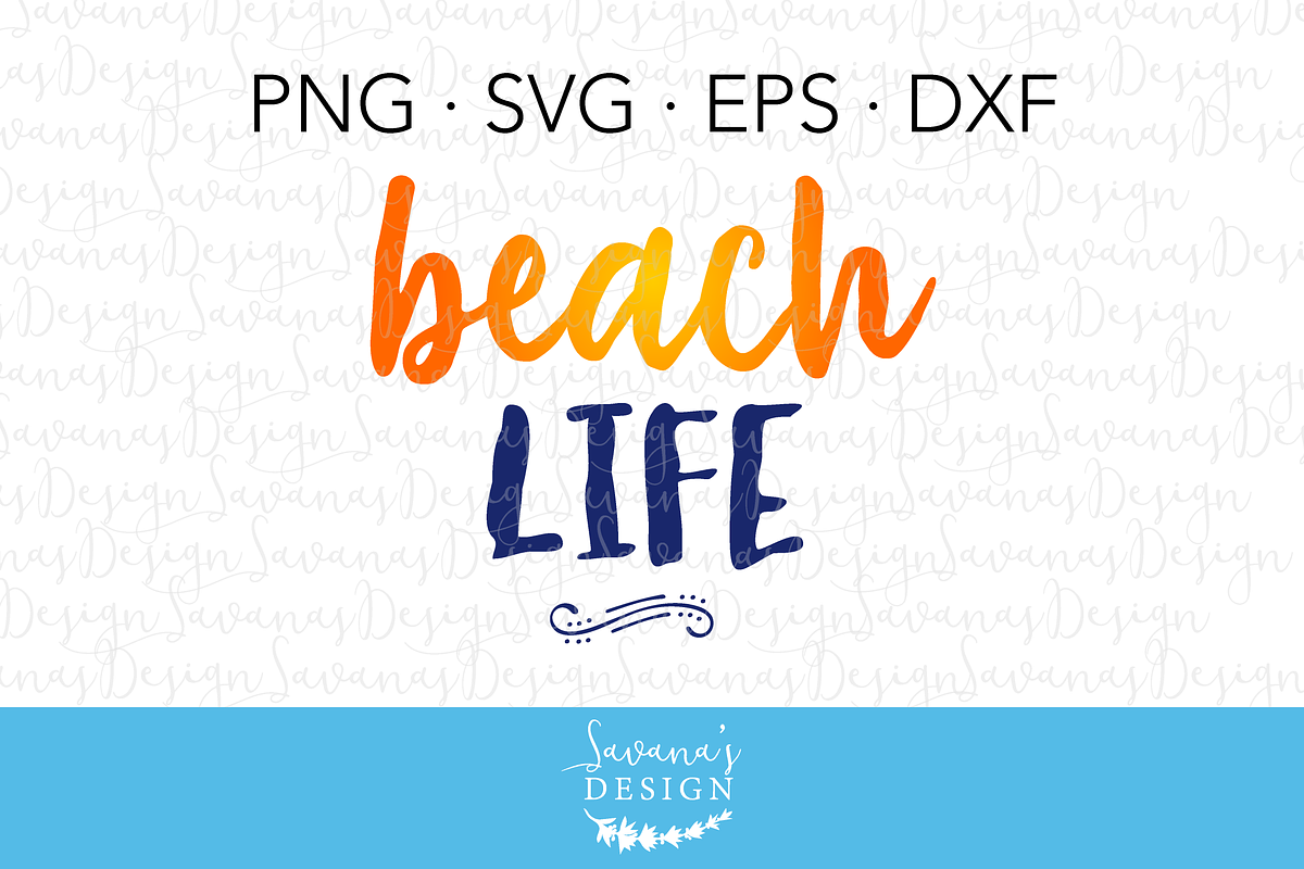 Beach Life SVG Cut File in Illustrations - product preview 8