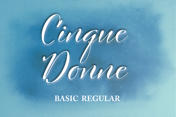 Cinque Donne Font Family in Script Fonts - product preview 1