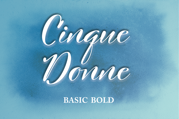 Cinque Donne Font Family in Script Fonts - product preview 2