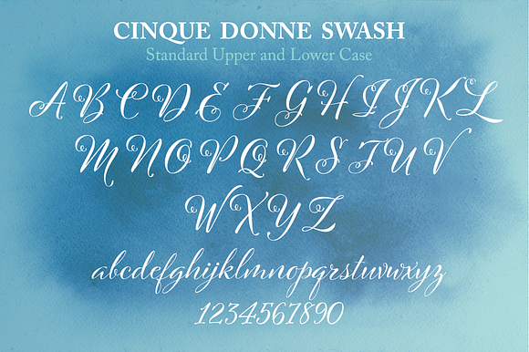 Cinque Donne Font Family in Script Fonts - product preview 7