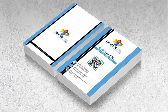 Modern Vertical Business Card in Business Card Templates - product preview 1