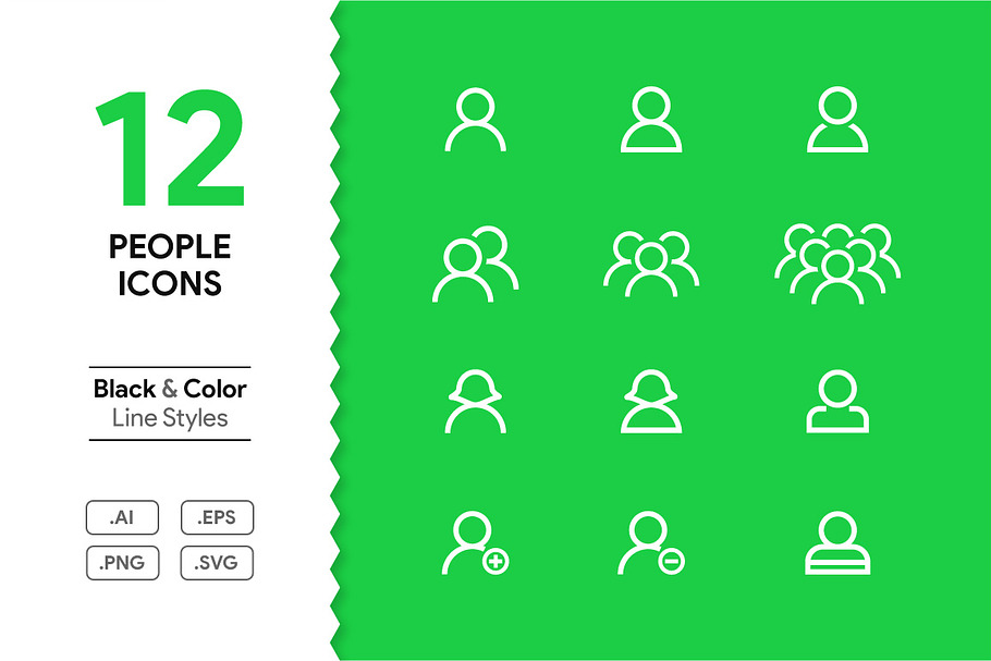 People Icons in Graphics - product preview 8