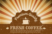 Retro coffee poster / banner