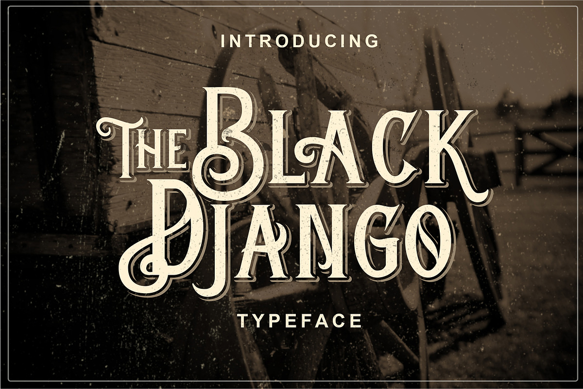 Black Django Typeface - 30% off in Circus Fonts - product preview 8