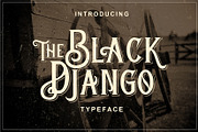 Black Django Typeface - 30% off