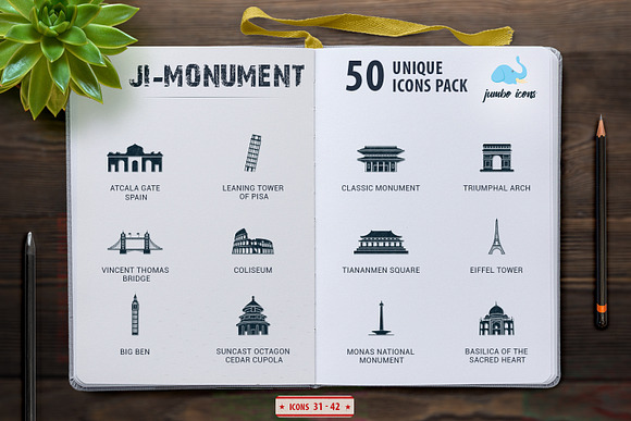Glyph Icons Monuments Set in Glyph Icons - product preview 4