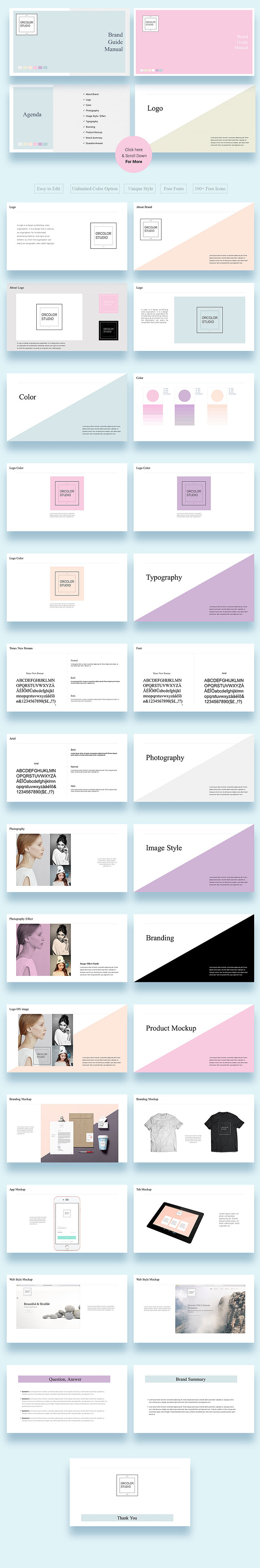 Branding & Style Guide Templates  in PowerPoint Templates - product preview 2