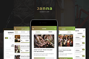  Janna Charity Mobile UI Kit