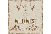 Western vintage poster