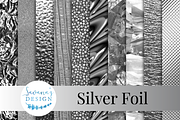 Silver Foil Digital Paper
