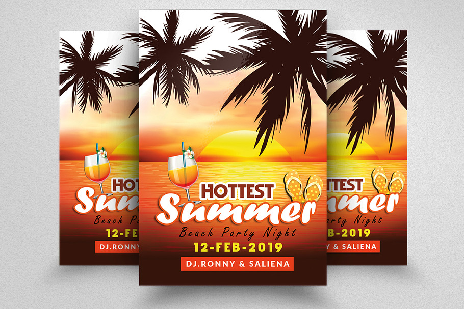 Summer Beach Party Flyer in Flyer Templates - product preview 8