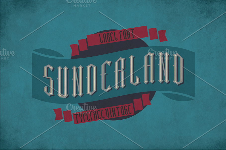 Sunderland Label Typeface in Display Fonts - product preview 8