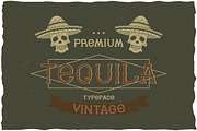 Tequila Vintage Label Typeface