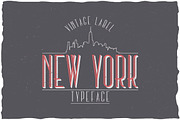 New York Label Typeface