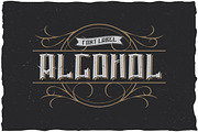 Alcohol Vintage Label Typeface