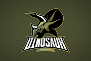 Dinosaur mascot sport logo design