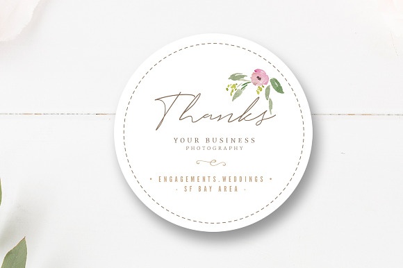 Wedding Photographer Stickers in Stationery Templates - product preview 3
