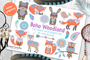 Boho woodland animals