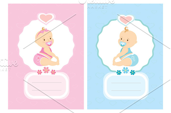 Set of cute kids in Illustrations - product preview 1