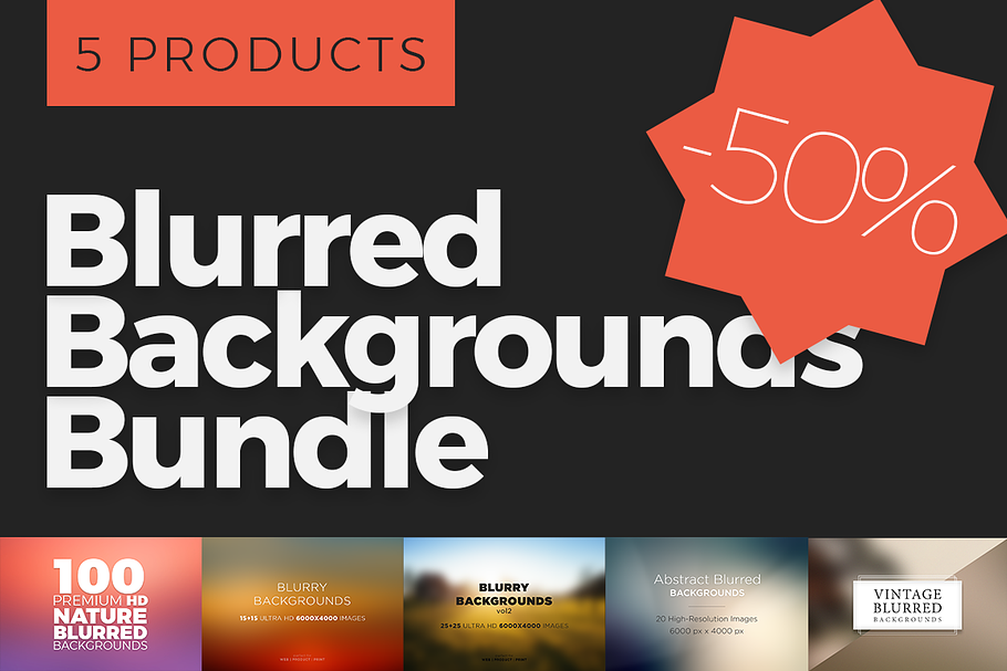 Blurred Backgrounds Bundle in Textures - product preview 8