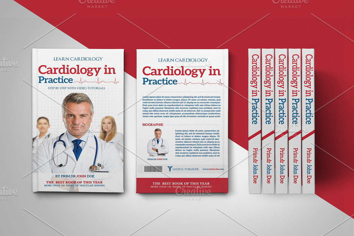 Medical book cover template in Templates - product preview 8