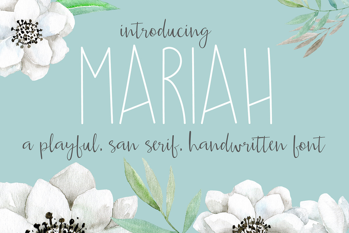 Mariah font in Sans-Serif Fonts - product preview 8