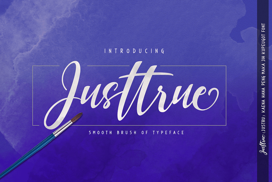 Justtrue in Script Fonts - product preview 8