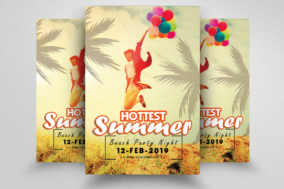 Summer Fun Party Flyer in Flyer Templates - product preview 8