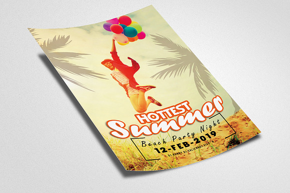 Summer Fun Party Flyer in Flyer Templates - product preview 1