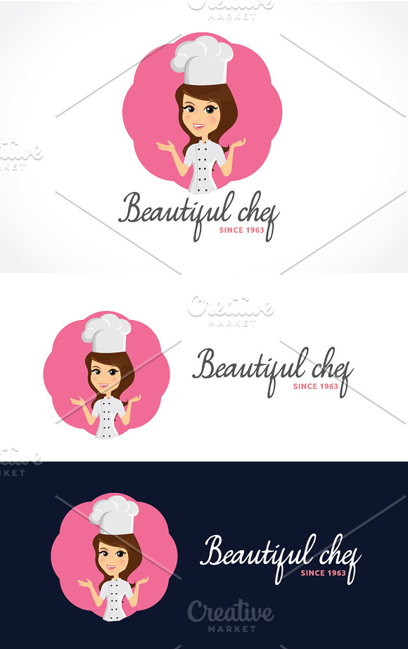 Beautiful Chef in Logo Templates - product preview 2