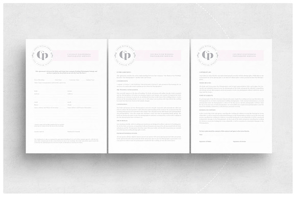 Photographer Contract in Stationery Templates - product preview 1