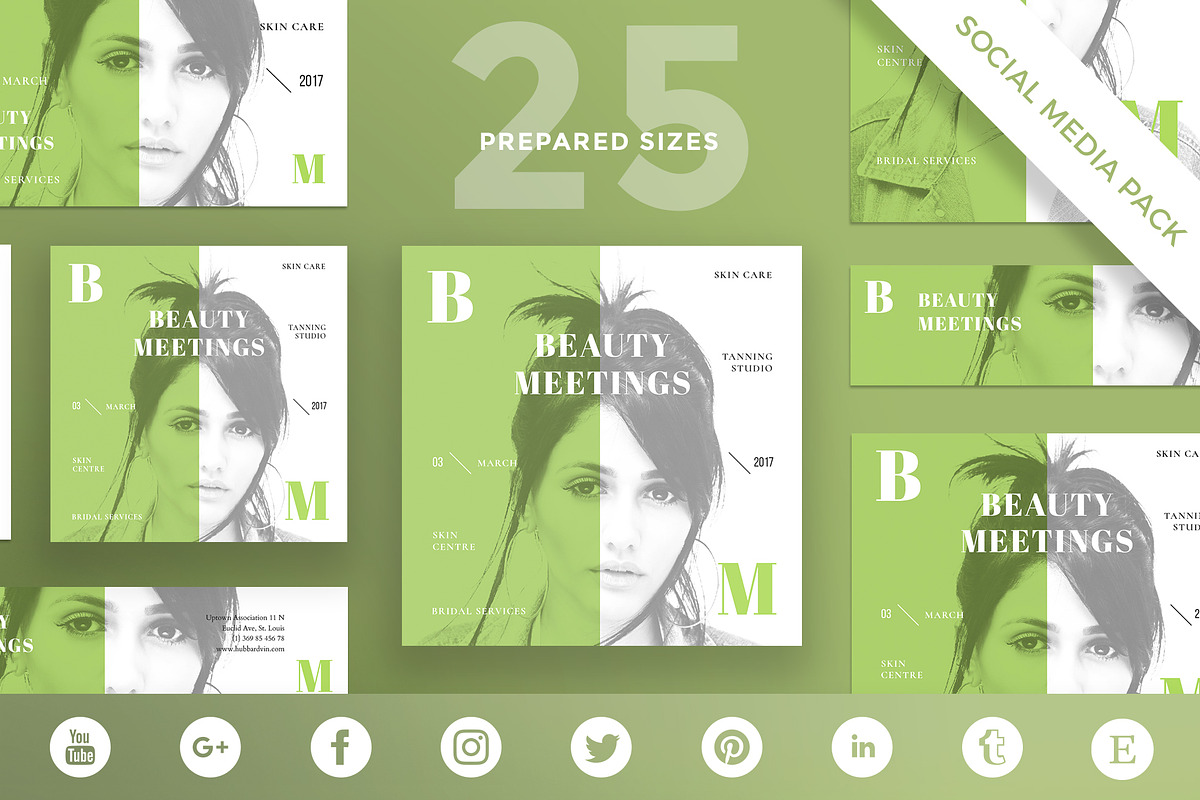 Social Media Pack | Beauty Meetings in Social Media Templates - product preview 8