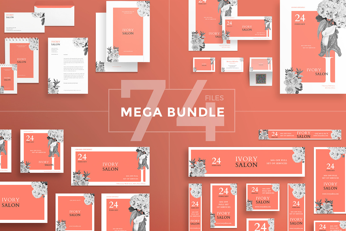 Mega Bundle | Ivory Salon in Templates - product preview 8