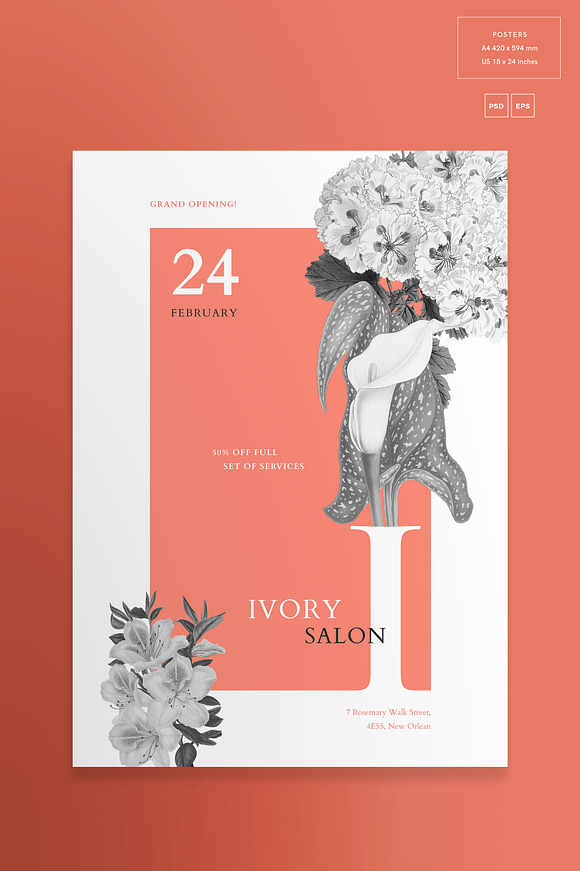 Mega Bundle | Ivory Salon in Templates - product preview 9