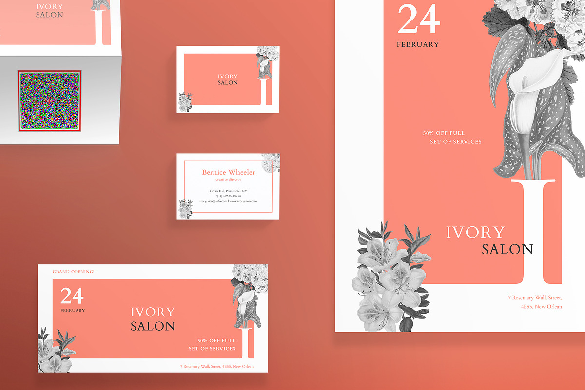 Print Pack | Ivory Salon in Templates - product preview 8