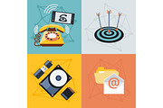 Set icons for web and mobile applica