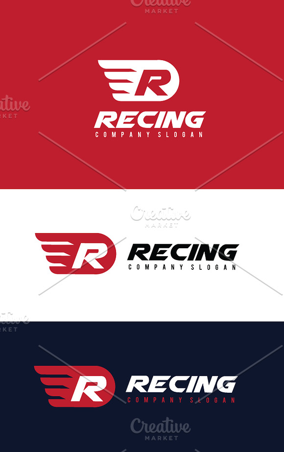 Racing Car in Logo Templates - product preview 2