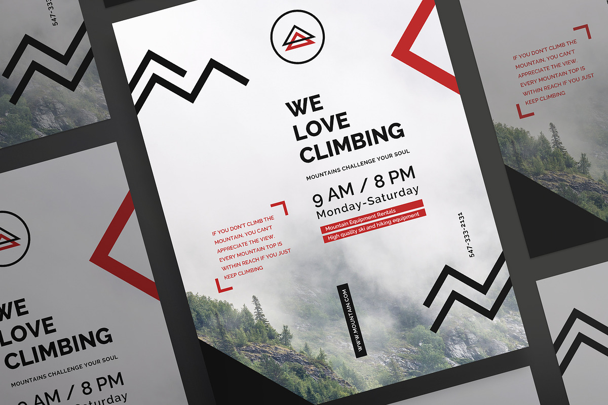 Posters | Mountain in Flyer Templates - product preview 8