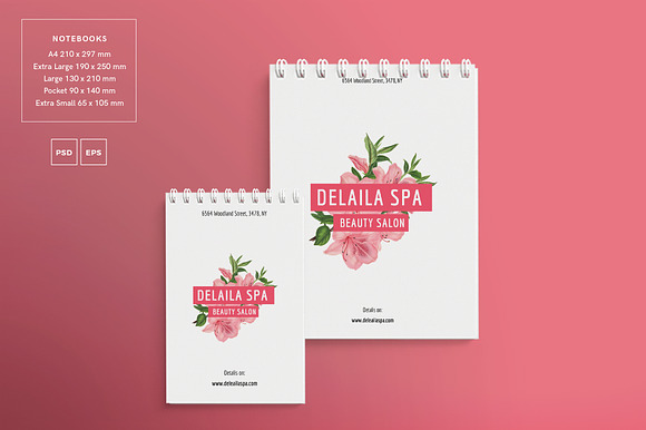 Branding Pack | Delaila Spa in Branding Mockups - product preview 4