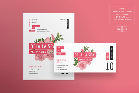 Flyers | Delaila Spa in Flyer Templates - product preview 1