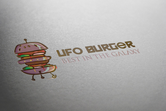 UFO Burger in Logo Templates - product preview 2