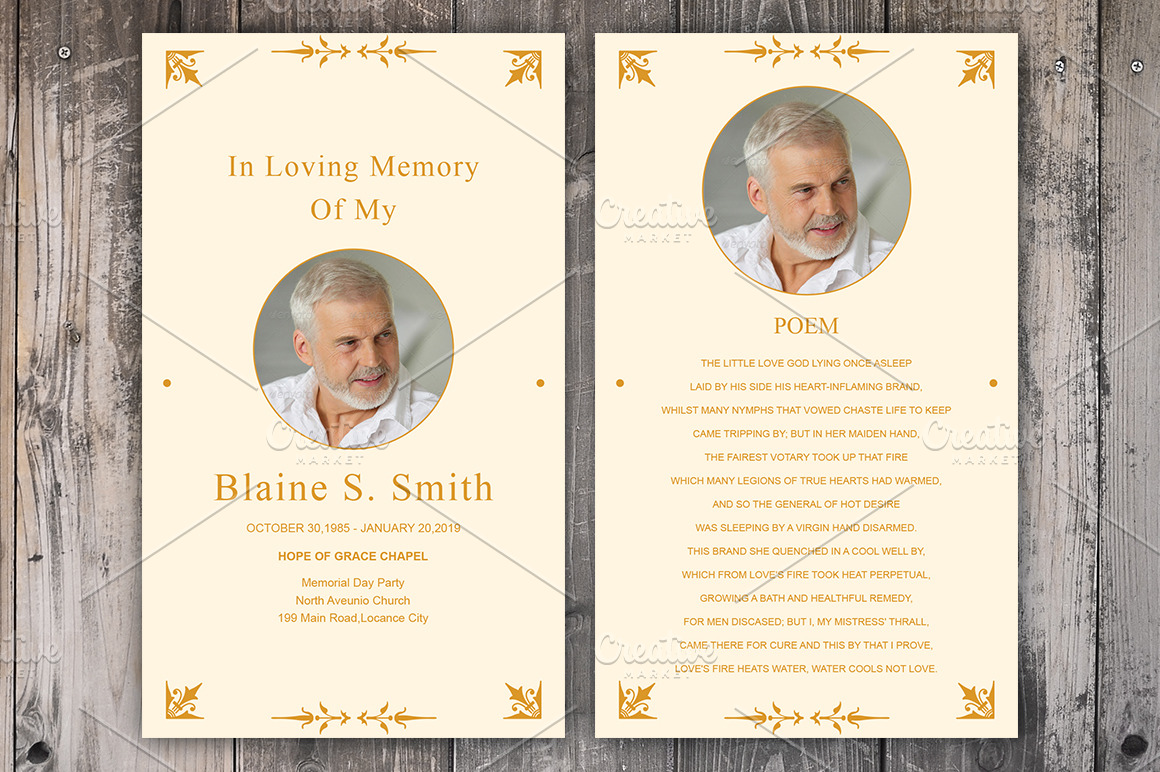 Funeral Prayer Card Template  Creative Daddy Intended For Memorial Card Template Word