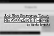 Able Blog WordPress Responsive Theme